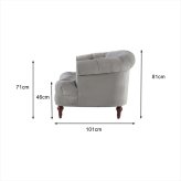 ソファ 座椅子 2人掛け La Rosa 865 ジェニファーテイラー Jennifer Taylor Home アンティーク調 ヨーロピアン クラシック インテリア ブランド 輸入家具 2人掛