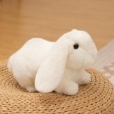 18CM ウサギ ぬいぐるみ リアル 動物 兎 アニマル ふわふわ かわいい 置物 インテリア 子供 おもちゃ ごっこ遊び 誕生日 プレゼント ギフト 癒し
