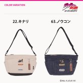 outdoor products ジョジョの奇妙な冒険 イギーモチーフキャンバスショルダー ショルダー 斜め掛け レディース メンズ ギフト プレゼント ブラック jo05 ODJO11