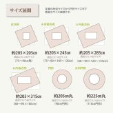 こたつ布団 正方形 掛け単品 デニム 『先染めデニムIT』 約205×205cm（厚掛けタイプ）
