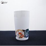 【誕生日・父の日】Qpor 凍るビアカップ 麗和 5種 凍るうつわ 九谷焼 冷却タンブラー 保冷 ビールグラス 日本の伝統柄 ギフト 結工房