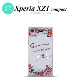 【SO02K】【スマホケース/スマホカバー】【エクスペリア XZ1】SO02K スマホケース Xperia XZ1 Compact SO-02K カバー エクスペリア XZ1 鳥とバラ 青 nk-so02k-1442【メール便送料無料】