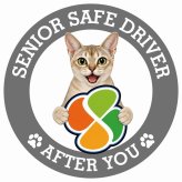 カーサイン 高齢者マーク SENIOR SAFE DRIVER シンガプーラ ステッカー シール 直径13cm 肉球 日本製 車