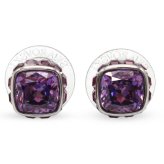 SWAROVSKI スワロフスキー ピアス 5660797 Birthstone アクセサリー 誕生石 2月 パープル レディース