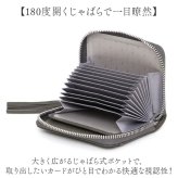 ペルケ カード入れ perche 80-06-0010 通販 カードケース ジャバラ 本革 ミニウォレット ミニ財布 スキミング防止 コンパクト 大容量 じゃばら財布 レザーウォレット レディース 小銭入れ付き おしゃれ かわいい スタッズ ジッパー財布
