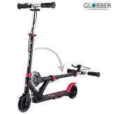 誕生日プレゼント GLOBBER グロッバー フローエレメント ジュニア キックボード キックスクーター 2輪 折りたたみ ハンドブレーキ 高さ調節 125mm 3歳 4歳 5歳 小学生 身長95cm 耐荷重50kg 外遊び 入園祝い ブラック レッド フランス 男の子 女の子 お祝い ギフト