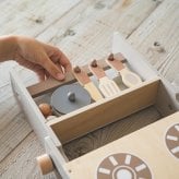 知育玩具 3歳 木製 ままごと フォルダブルクッカー キッチン おもちゃ 2色展開 ピンク ラテ 誕生日プレゼント 出産祝い 男の子 女の子