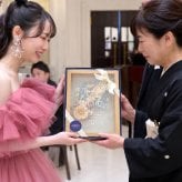 子育て感謝状 ドライフラワーフレーム　メルシーブーケ２枚セット☆ 【結婚式】【両親贈呈】【２枚セット】【ドライフラワー】【メッセージカード無料】 