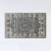 玄関 屋内 屋外 輸 入 ネカル アイボリー 約50×80cm 長方形 トルコ製 ウィルトン織り 民族調 エスニック モダン シンプル オールシーズン 丈夫 50×80cm バルク