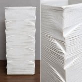 傘立て しがらき焼 白窯変 さざ波 陶器 日本製 信楽焼 ホワイト かさ立て レインラック 傘 収納 花器 花生け