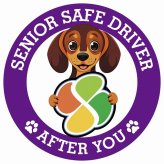 カーサイン 高齢者マーク SENIOR SAFE DRIVER ダックスフンド ステッカー シール 直径13cm 肉球 日本製 車