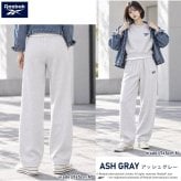 Reebok リーボック スウェットパンツ レディース ワイドパンツ ピンタック イージーパンツ 裏起毛 暖かい ロゴ 防寒 スタイルアップ 脚長 スポーツブランド ストリート ルームウェア M L LL 黒 RL-6501 2026FW Karlas
