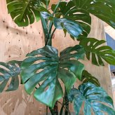観葉植物 造花 モンステラ BROWN 全高約120cm フェイクグリーン 高級 本物そっくり リアル おしゃれ コンパクト インテリア 人工観葉植物 アーティフィシャルグリーン 南国 オフィス 店舗 開店祝い 室内 リビング 玄関 寝室 風水 フェイク