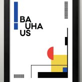 日本製 バウハウス BAUHAUS ミッドセンチュリー A3 サイズ ポスター アート おしゃれ 絵画 インテリア 北欧 イラスト マット紙 艶消し アートパネル 額 フレーム デザイン 壁掛け ギフト 新築祝い ディスプレイ  速達 送料無料