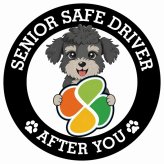 カーサイン 高齢者マーク SENIOR SAFE DRIVER シュナプー ステッカー シール 直径13cm 肉球 日本製 車