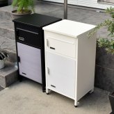 宅配ボックス Livre (リヴレ) ONGS0258 宅配BOX 2段 ブラック ホワイトアイボリー 木目調 鍵付き 大型 大容量 ポスト 郵便 宅配BOX 鍵付き 錆びにくい おしゃれ シンプル 置き配 新聞 配送 受け取り