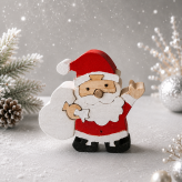 サンタクロースの組み木｜木製クリスマス飾り｜冬のインテリア・置き物｜季節のディスプレイ｜ハンドメイド