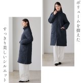 中綿コート キルティングコート スタンドカラー レディース 軽い 軽量 ワッシャー タフタキルト 軽い 暖かい アウター キルティング コート ロングコート  ラグランスリーブ 防寒 大きいサイズ LL 3L 冬 ギフト プレゼント 5F (08000366r)