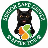カーサイン 高齢者マーク SENIOR SAFE DRIVER ボンベイ マグネット 強力 直径13cm 肉球 日本製 車 ステッカー