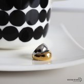 ステンレス ぷっくり 2連イヤーカフ メタルイヤーカフ シンプル コンビ かわいい ゴールド 18KGP ミックス 片耳1点 プチプラ 耳の穴不要 痛くない レディース 女性 金属アレルギー対応フェイクピアス ノンホール イヤリング