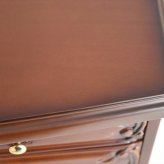 テレビ台 テレビボード 幅180cm アンティーク調 おしゃれ ローボード 大型 完成品 木製 引き出し 脚付き 収納家具 天然木 彫刻 PALMAアンティークブラウン マホガニーのTVボード180 ヨー 新生活