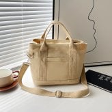 2wayバッグ　トートバッグ　ショルダーバッグ　マルチポケット　たっぷり収納　ユニセックス