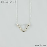 新作 Vague V字 レディース ネックレス 40cm 10金 K10 イエロー ピンク ホワイト ゴールド シルバー コンビ シンプル v デザイン 普段使い プチ 10k ジュエリー プレゼント 記念日 誕生日
