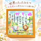 命名書 お名前ポエム お誕生日プレゼント 出産祝い 命名書 名前 詩【下のお名前～フルネーム、お二人用】ありとあらゆる贈り物に 名前 ポエム 名前ギフト詩  名前入りポエム ネームポエム カップル 赤ちゃん命名書 筆文字ギフト メルヘンファンタジー お部屋やトイレのインテリアなどに