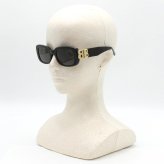 バレンシアガ BALENCIAGA サングラス アジアンフィット UVカット アイウェア スクエア BB0310SK-001 メンズ レディース ユニセックス ブラック+グレー 国内正規品