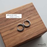 シルバー925 超極小ピアス 小ぶり フープピアス シンプル つけっぱなし デイリー 小さい キャッチレス 定番 両耳2点 レディース 女性 金属アレルギー対応 イヤリング