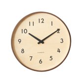 CHAMBRE シャンブル 掛け時計 壁掛け時計 日本製 Kasane CLOCK 木製 プライウッド 静音 秒針なし おしゃれ 北欧 ナチュラル ウォールクロック 直径29cm 無垢材 シンプル 和モダン ムーブメント リビング 寝室 玄関 新築祝い 結婚祝い 引越し プレゼント ギフト インテリア