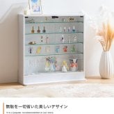 推し活 棚 推し活収納 コレクションケース 幅80cm×奥行34cm×高さ81.2cm コレクションラック コレクションボード フィギュア ケース ディスプレイラック ガラス 壁面収納 大型大人かわいいインテリア 新生活