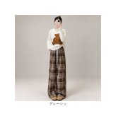 イージーパンツ レディース 通販 ワイドパンツ ワイドストレート ウエストゴム リラックスパンツ チェック柄 ワンマイルウェア ルームウェア ロングパンツ ストレートパンツ ゆったり 体型カバー 薄手 紐調節 秋冬 春秋 大人カジュアル レディースボトムス
