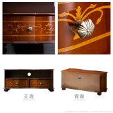 イタリア 家具 ヨーロピアン ヴェローナクラシック 丸脚テレビボード W87cm  丸脚 リビング ヨーロッパ家具 クラシック 輸入家具 アンティーク風 イタリア製 ブラウン おしゃれ 高級感 エレガント 木製 天然木 リモート テレワーク 在宅