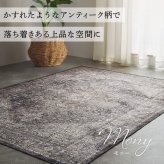 夏ラグ 夏用カーペット ラグ ラグマット ペルシャ風 洗える おしゃれ かわいい 北欧 カーペット 長方形 正方形 ペルシャ 絨毯 柄 デザイン 滑り止め付き ホットカーペット対応 オールシーズン 冬用 冬ラグ ヴィンテージ風プリントラグ1畳 2畳 3畳