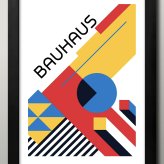 日本製 バウハウス BAUHAUS ミッドセンチュリー A3 サイズ ポスター アート おしゃれ 絵画 インテリア 北欧 イラスト マット紙 艶消し アートパネル 額 フレーム デザイン 壁掛け ギフト 新築祝い ディスプレイ  速達 送料無料