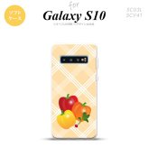 SC-03L SCV41 Galaxy S10 スマホケース ソフトケース ベジタブル パプリカ オレンジ メンズ レディース nk-s10-tp668