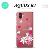 SH-04L SHV44 R3 AQUOS R3 スマホケース カバー ティアレ A ピンク nk-r3-1075