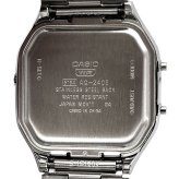 CASIO カシオ アナデジ ANA-DIGI クオーツ 腕時計 Edgy Collection AQ-240E-7A ユニセックス デュアルタイム シルバー 海外モデル [並行輸入品]