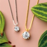 【無料ラッピング】一粒ラウンドネックレス レディース シンプル 金属アレルギー対応 ゴールド 18金 K18 おしゃれ オフィス アクセサリー ジュエリー プレゼント ギフト クリスマスプレゼント　クリスマスギフト　【クリスマスラッピング無料】