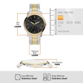 フォッシル FOSSIL 腕時計 メンズ MINIMALIST アナログ ツートーン ステンレススチールウォッチ FS6182【2026 新作】
