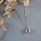 非加熱 ピーチサファイア 1.16ct ネックレス ペンダント K18 ゴールド 18金 サファイアネックレス ピーチ ホワイト サファイア レディース 一粒 シンプル 可愛い プレゼント 誕生石 Drops