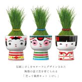 芝って栽培キット KOKESHI（こけし） おかっぱ おちょぼ ぼうず 植物 グリーン 和風 スターターセット オブジェ 置物 おしゃれ インテリア 雑貨 ギフト プレゼント 男性 女性 誕生日 ラッピング対応 無料ラッピング