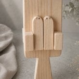 国産ヒノキのたぬきの鳴子｜やさしい音色の木製楽器｜手作り・音遊び・リズム遊び｜出産祝い・誕生日ギフト
