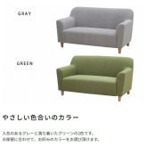 ソファ 座椅子 2人掛け 脚が外せる ファブリック ロー 二人掛け 二人用 2P 北欧 コンパクト おしゃれ リビング ナチュラル 一人暮らし カフェ グレー