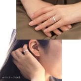 ペアリング 2本セット ハワイアンジュエリー リング 刻印 無料 誕生石入れ可 指輪 1号～29号 幅約3.5mm マイレリーフ シルバー925 ギフト対応可 大きいサイズ 小さいサイズ BY THE SEA バイザシー リング カップル 夫婦 プレゼント ハロウィン 【品番：SR401P】