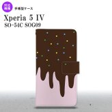 Xperia 5IV Xperia5IV 手帳型スマホケース カバー アイス ピンク 2022年 10月発売 nk-004s-xp54-dr347