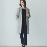 チェスターコート レディース ロング コート アウター カシミヤ ブレンド ウール 入学式 入園式 Filomo ロングコート シングル テーラード 大きいサイズ ママコーデ 30代 40代 50代 60代 卒業式 卒園式 ギフト プレゼント 6F (08000067r)