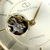 オリエントスター 腕時計 ブランド クラシック セミスケルトン 草木にそそぐひかり 自動巻き 機械式 レディース RK-ND0010G シャンパンゴールド ブラウン