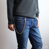 重厚 ウォレットチェーン メンズ 財布 丸 喜平チェーン シルバー ごつめ 幅広 太め クロス 十字架 2クリップ ズボン アメカジ 財布紐 盗難防止 紛失防止 人気 定番 ベストバイ 男性
